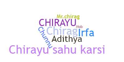 နာမ်မြောက်မည့်အမည် - Chirayu
