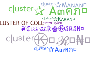 နာမ်မြောက်မည့်အမည် - Cluster