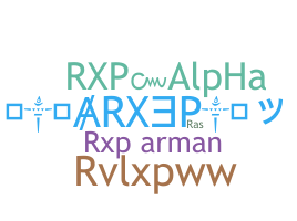 နာမ်မြောက်မည့်အမည် - rXp