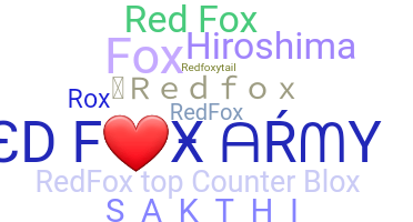 နာမ်မြောက်မည့်အမည် - redfox