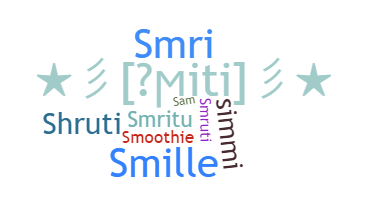 နာမ်မြောက်မည့်အမည် - smriti