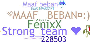 နာမ်မြောက်မည့်အမည် - Maafbeban