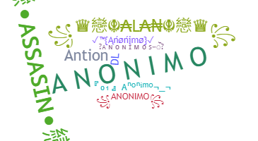 နာမ်မြောက်မည့်အမည် - Anonimo