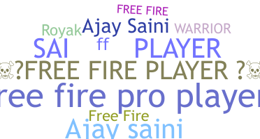 နာမ်မြောက်မည့်အမည် - Freefireplayer
