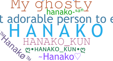 နာမ်မြောက်မည့်အမည် - Hanako