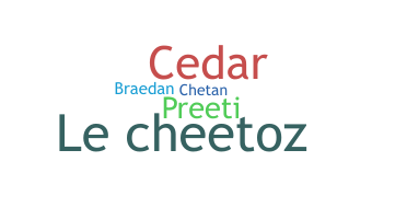 နာမ်မြောက်မည့်အမည် - Cheeto