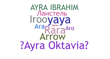 နာမ်မြောက်မည့်အမည် - Ayra