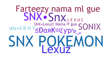 နာမ်မြောက်မည့်အမည် - SNx