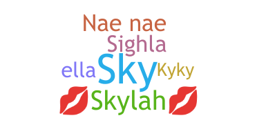 နာမ်မြောက်မည့်အမည် - Skylah