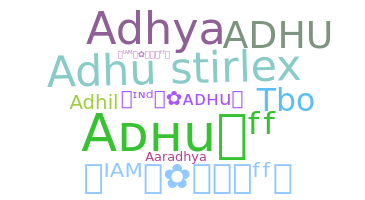 နာမ်မြောက်မည့်အမည် - Adhu