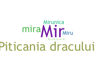 နာမ်မြောက်မည့်အမည် - Miruna