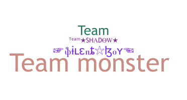 နာမ်မြောက်မည့်အမည် - Teammonster