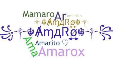 နာမ်မြောက်မည့်အမည် - Amaro