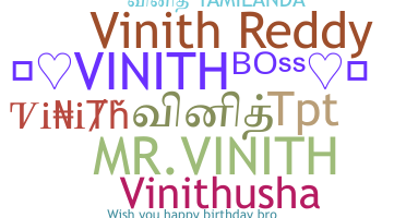 နာမ်မြောက်မည့်အမည် - Vinith