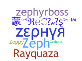 နာမ်မြောက်မည့်အမည် - Zephyr