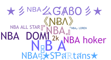 နာမ်မြောက်မည့်အမည် - NBA