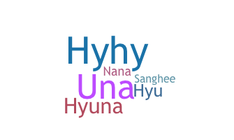 နာမ်မြောက်မည့်အမည် - Hyuna