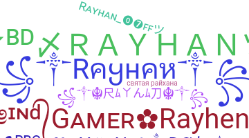 နာမ်မြောက်မည့်အမည် - Rayhan