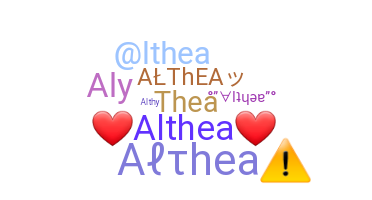 နာမ်မြောက်မည့်အမည် - Althea
