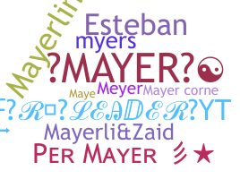 နာမ်မြောက်မည့်အမည် - Mayer