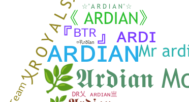 နာမ်မြောက်မည့်အမည် - Ardian