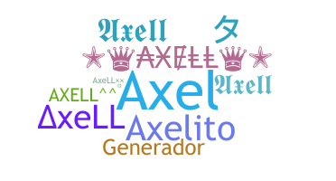 နာမ်မြောက်မည့်အမည် - Axell