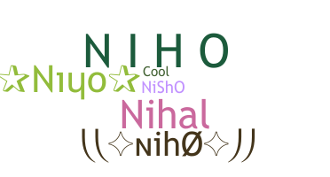 နာမ်မြောက်မည့်အမည် - niho