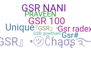 နာမ်မြောက်မည့်အမည် - GSR
