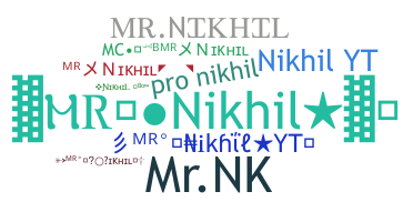 နာမ်မြောက်မည့်အမည် - MrNikhil