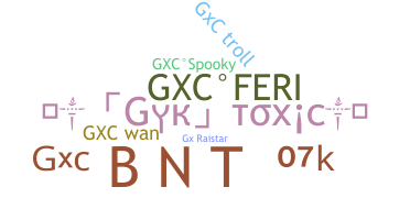 နာမ်မြောက်မည့်အမည် - GXC