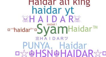 နာမ်မြောက်မည့်အမည် - Haidar