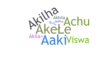 နာမ်မြောက်မည့်အမည် - Akila