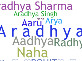 နာမ်မြောက်မည့်အမည် - Aradhya