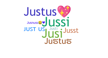 နာမ်မြောက်မည့်အမည် - Justus
