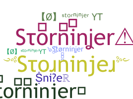 နာမ်မြောက်မည့်အမည် - Storninjer