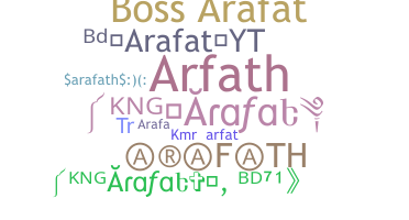 နာမ်မြောက်မည့်အမည် - Arafath