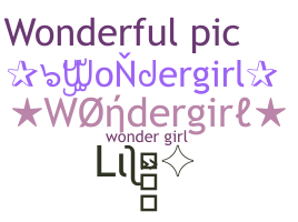 နာမ်မြောက်မည့်အမည် - wondergirl
