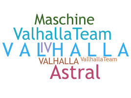 နာမ်မြောက်မည့်အမည် - Valhalla