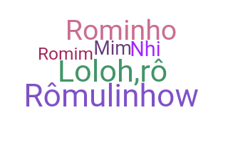 နာမ်မြောက်မည့်အမည် - Romulo