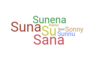 နာမ်မြောက်မည့်အမည် - Sunaina