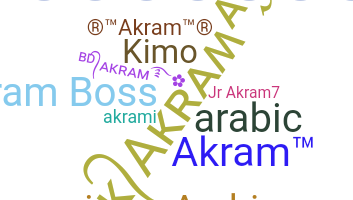 နာမ်မြောက်မည့်အမည် - Akram