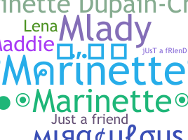နာမ်မြောက်မည့်အမည် - Marinette