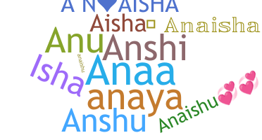 နာမ်မြောက်မည့်အမည် - Anaisha