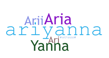 နာမ်မြောက်မည့်အမည် - Ariyanna