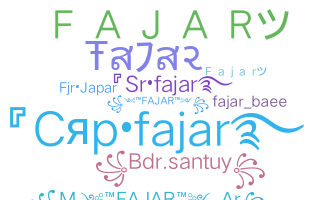 နာမ်မြောက်မည့်အမည် - Fajar