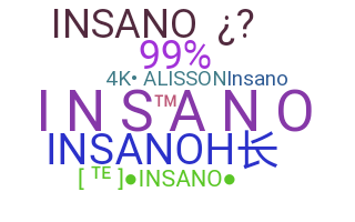 နာမ်မြောက်မည့်အမည် - insano