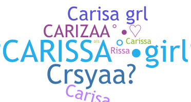 နာမ်မြောက်မည့်အမည် - Carisa