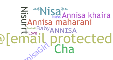 နာမ်မြောက်မည့်အမည် - Annisa