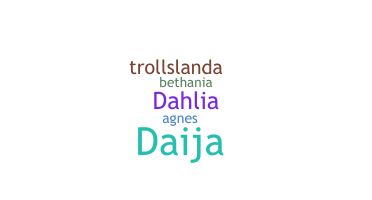 နာမ်မြောက်မည့်အမည် - Dahlia