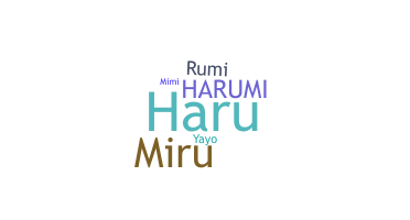 နာမ်မြောက်မည့်အမည် - Harumi